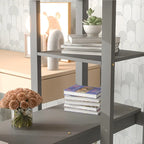 Full Loft Bed with Desk ,Shelves and Ladder