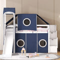 Loft Bed with Tent and Tower