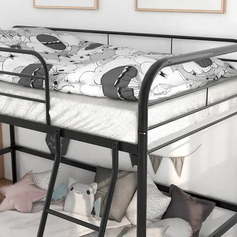Metal Twin Loft Bed , Twin Size High Loft Bed