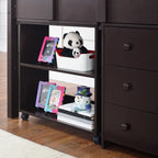 Twin Size Loft Bed with Desk Low Study Kids Twin Loft Bed with Storage Pine Wood Loft Bed for Kids Twin Loft Bed with Cabinet
