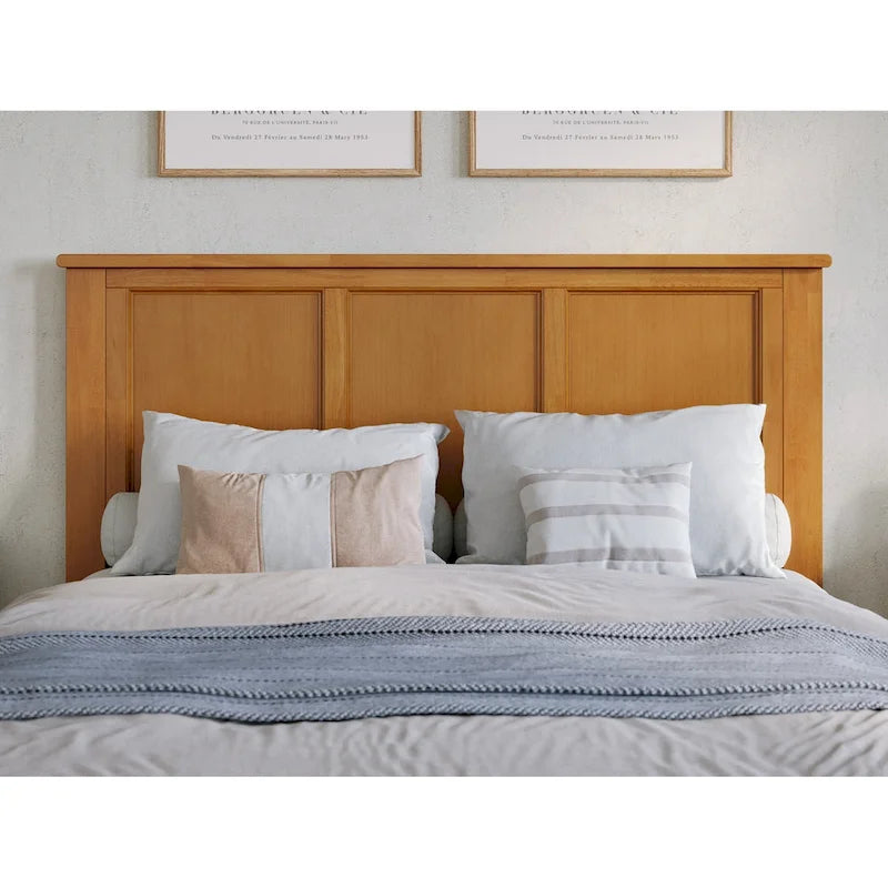 Platform Bed with Matching Footboard and Twin Trundle