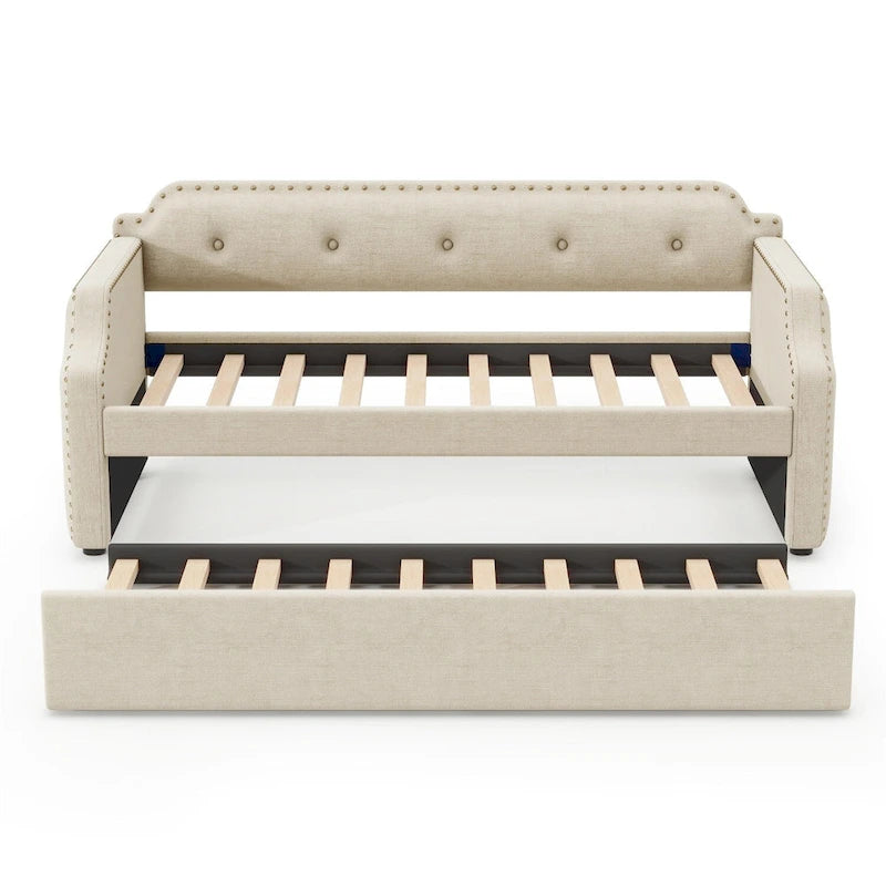 Twin Upholstered Daybed with Trundle