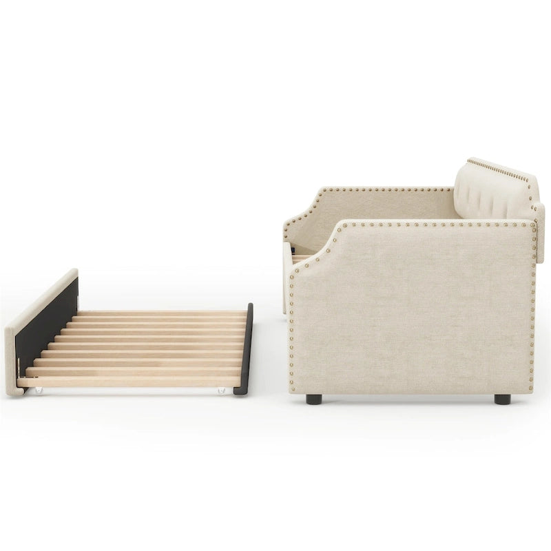 Twin Upholstered Daybed with Trundle