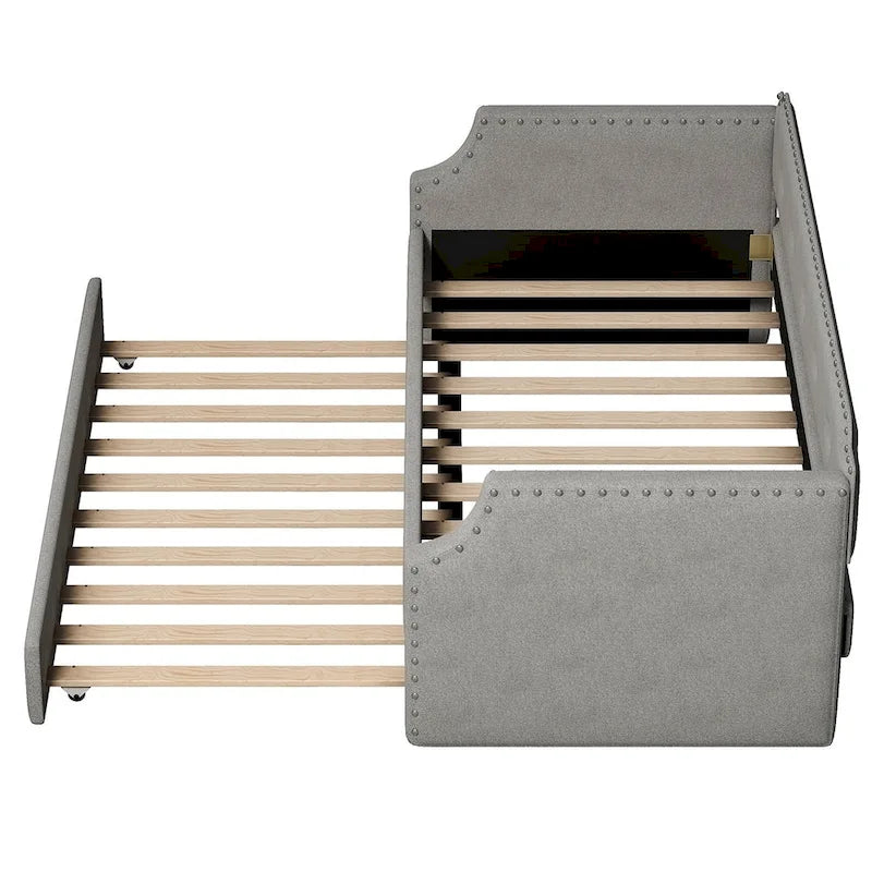 Twin Upholstered Daybed with Trundle