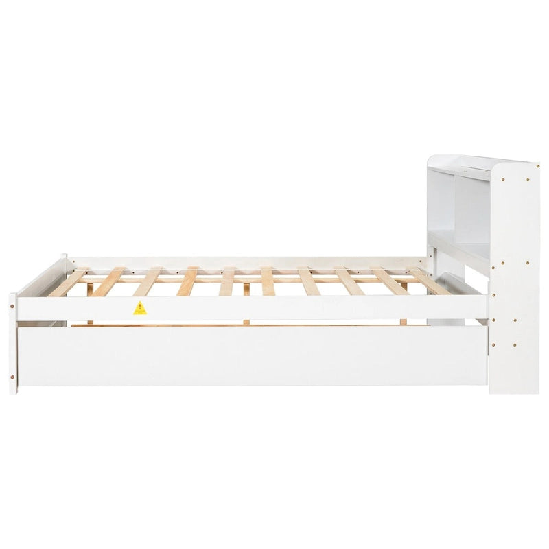 Full Bed with Trundle,Bookcase
